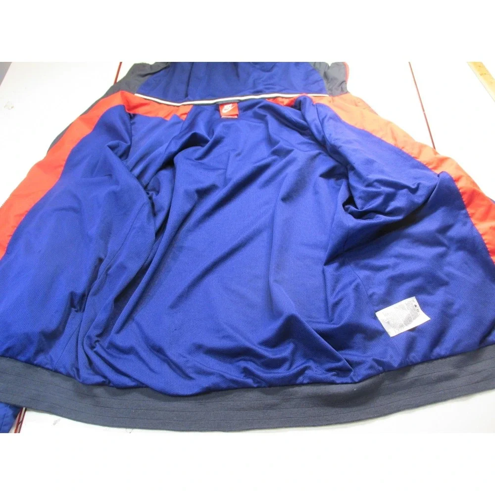 2016 NIKE Hoodie Windbreaker Jacket Men Med Color Block Nike Swoosh Zip Pockets